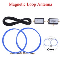 YouLoop 자기 안테나 휴대용 250mW 수동 자기 루프 안테나 HF 및 VHF 용 저손실 광대역 SMA/BNC/35MM 오디오, 03 3.5mm Audio Plug