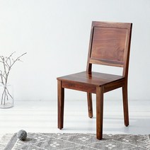 마켓비 RUPARI 원목의자 시샴나무 B 가로결, 혼합색상