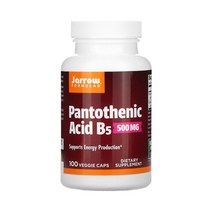 자로우 판토텐산 B5 500mg 칼슘 100베지캡슐, 1개