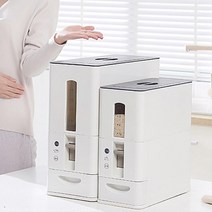 습기차단 위생 밀폐 계량 쌀통 잡곡보관함 틈새보관, 쌀보관함_12kg