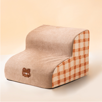 루나글램 강아지계단 침대 쇼파 계단 스텝 대형, 2단, 주황