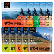 이지밥 핫앤쿡 비빔밥+라면애밥 10개세트(랜덤발송) 발열전투식량 비상식량 발열도시락 여행캠핑음식 즉석조리식품, 10개, 110g