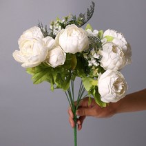 큰 작약 모란 부쉬 조화 도매, C-TYPE 08_자주핑크