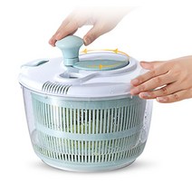 AURORNG 가정용 야채탈수기 과일물빠짐바구니 드라이어 수동주방, 블루