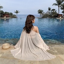 린넨로브 비치쉬폰롱가디건 가디건 여름 해변 비치 바캉스