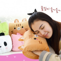 캐릭터 낮잠베개 사무실책상 베개, 블랙고양이