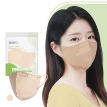 위가드 프리미엄 라이트핏 KFAD 새부리형 비말차단 대형 마스크 50매 모음, 베이지 50매