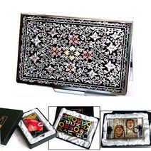 (주)파앤카코리아 A1-27.자개 명함케이스-27종, 1개, 넝쿨꽃