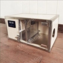 강아지방음부스 층간소음방지 공간 실내.동물병원 반려동물 케어켓, 작은 42x25x22 온도계 버전