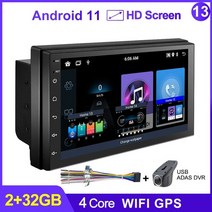 안드로이드올인원 안드로이드오토 lehx 8core 2 din android 10 car, 와이파이(2-32GB)dvr