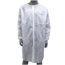 방문자가운 라운드형 부직포가운 방문가운 위생가운, 방문가운(백색)-대형, 1개