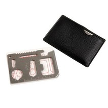 공구용품 휴대용공구세트 ALLSOME-11 인 1 다용도 스위스 나이프 야외 캠핑 생존 실버 밀리터리 신용 카드 도구