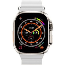 헬로 시계 스마트 워치 남성 49mm H11 울트라 업그레이드 1:1 시리즈 8 무선 충전 진짜 나침반 블루투스 통, 01 Silver