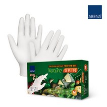 아베나 두꺼운 니트릴 라텍스 위생 장갑 DK550KF 100매, 단품, 사이즈:L