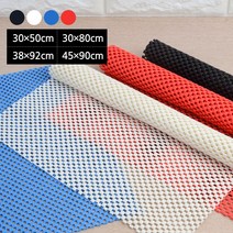 컬러 논슬립 매트 시트 주방 미끄럼 방지, 사이즈/색상, 38x92cm - 화이트