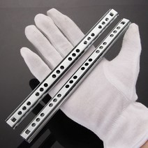 슬라이딩 스윙 도어 중문 댐퍼 172730 와이드 스틸 볼 서랍 캐비닛 러너 가이드 홈 베어링 스틸 슬라이드 레일 diy 1 쌍 서랍 스틸 2 외관, 17mm 14인치 342mm, 1개