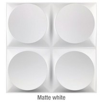 장식 3D 벽 패널 다이아몬드 디자인 비 자체 접착 플라스틱 타일 스티커 거실 욕실 벽지 6 개 30cm, M-(Matte white)