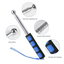 전자드럼앰프 드럼장비할로우 드럼 해머 사운드 감지 스테인레스 스틸 텔레스코픽 막대 하우스 장식 검사, 01 빨간