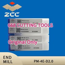 ZCC CT cnc 밀링 커터 PM-4E D1.0 - 솔리드 텅스텐 카바이드 엔드 밀 4 플루트 스퀘어 헤드 절삭 공구 HRC5, 02 10PCS_02 PM-4E-D1.5