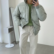빠델 크리밍 커플 오버핏 숏패딩 점퍼