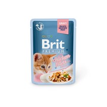 브릿 프리미엄 주식 그레이비 고양이파우치 85g, 키튼 치킨