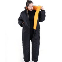 오토바이방한복 도롱이방한복 남여공용 34 바람막이패딩 방한복 오토바이 방한우주복작업복 바이크자켓 보온방한용품 스즈끼복, 업그레이드플러스벨벳블랙160장갑미포함