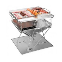 4인가족 높이조절 바베큐겸용 화로대 우드스토브 그릴 BBQ 차박