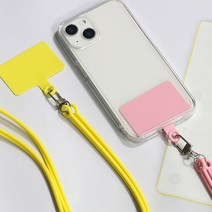 스마트폰 목걸이 스트랩 줄 폰 태그 홀더 실리콘 휴대폰 도난방지, 다크그레이, 실리콘 목걸이 스트랩