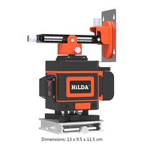 레이저 수직기 수평계 직선기 레벨기 12 라인 3D 녹색빔 레이저 레벨기 고정밀 자동 와이어 본딩 360 도, 12 Line