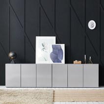 블리스데코 모카 2400 높은 거실장 THY042_C, 그레이