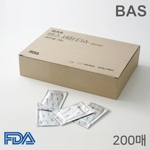 미국 FDA승인 BAS 세정 티슈 200매 개별포장 살균소독