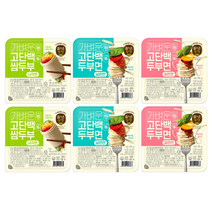 (에이브쇼핑) 즐거운동행 가벼운 고담백 두부면 모음, 1세트