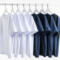 일본 복고풍 무지 라운드 티셔츠 255g 헤비 코튼 남여공용 기본티