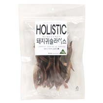 홀리스틱 애견수제간식 돼지귀슬라이스 100g x 3개
