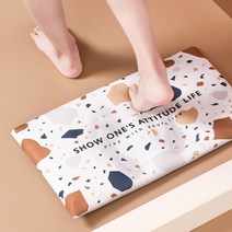 BUyuS규조토 빨아쓰는발매트 욕실매트 화장실발매트 발매트/세척 주방매트 2세대 [도매큐] 빨아쓰는 욕실러그굿딜 브이숍, 6)빨아쓰는규조토발매트(F-디자인)