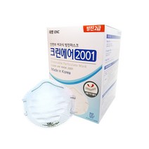 크린에어 2001 안면부 여과식 2급 방진마스크 20매입, 크린에어 2001 2급 방진마스크_20매입
