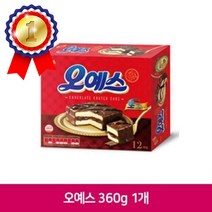 해태 오예스 360g 1개 아이 사무실 간식 초코 과자 오예스과자 곽과자 초코과자 아이간식
