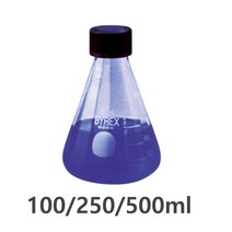 중학교 과학실용 밀폐용 시약보관 삼각비이커 중고등 실험교구 교육용 반응 실기, 500ml