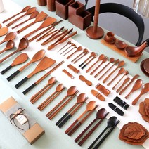 바퀴달린집 협찬 옻칠 나무 수저세트, 11. 뒤집개, 11-2. 사각 뒤집개 대