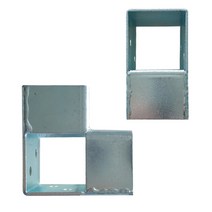 사각파이프 조인트50/각파이프연결/브라켓/중량랙조립, 02.일자형(피스 미포함)