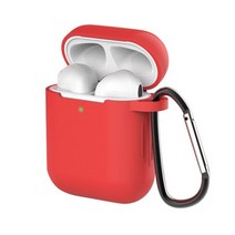 애플 호환 에어팟 실리콘 이어폰 케이스 버클이 달린 블루투스 무선 커버 1/2 보호용 박스, 25 8 With Buckle