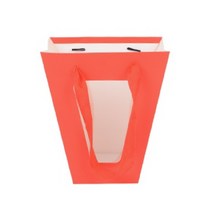 긴 꽃다발 꽃집 사다리 종이가방 종이백 소 레드