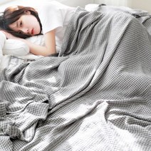 러빙랩 러빙랩 멜로디 대나무섬유 80수 코마사 거즈 이불 150X200cm, 그린