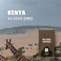 미스터콩 케냐 AA 오타야 강배전 (당일로스팅 원두커피), 중간분쇄(더치커피), 100g, 1개