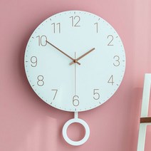 국산 플라이토 심볼 무소음 인테리어 추 벽시계 30cm 로즈골드, 테디(JSFIGDT0)
