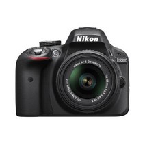 nikon d3300 24.2 mp cmos 디지털 slr with auto focus-s dx nikkor 18-55mm f3.5-5.6g vr ii 줌 렌즈(검은색)