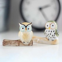 예쁜 나뭇가지 부엉이이 젓가락 받침 2p 숟가락 꾸미기 수저받이 상차림, B