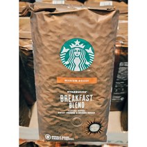 STARBUCKS 스타벅스 블랙퍼스트 커피 미디엄 로스트 원두 BREAKFAST WHOLE BEAN COFFEE 1.13kg 1봉지 스타벅스 브렉퍼스트 원두 홀빈 한 개, 1. 1 3 k g