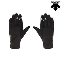 데상트 남녀공용 논슬립 사이클 장갑(스마트 터치 기능) SM323CGL90, BLK