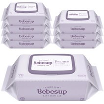 베베숲 프리미어 물티슈 캡형 70매x8팩